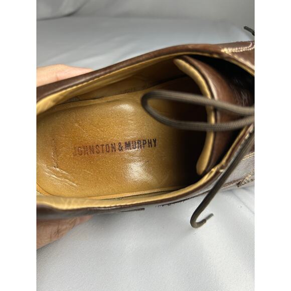 Johnston & Murphy Shuler Bicycle Brown Leather Oxford Shoes Mens 11.M  20-7223 main image 6